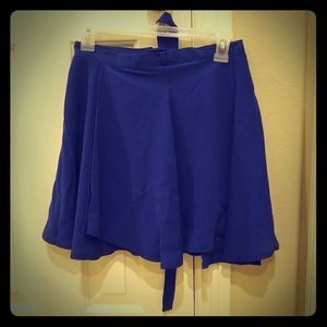 Belted Navy Skirt